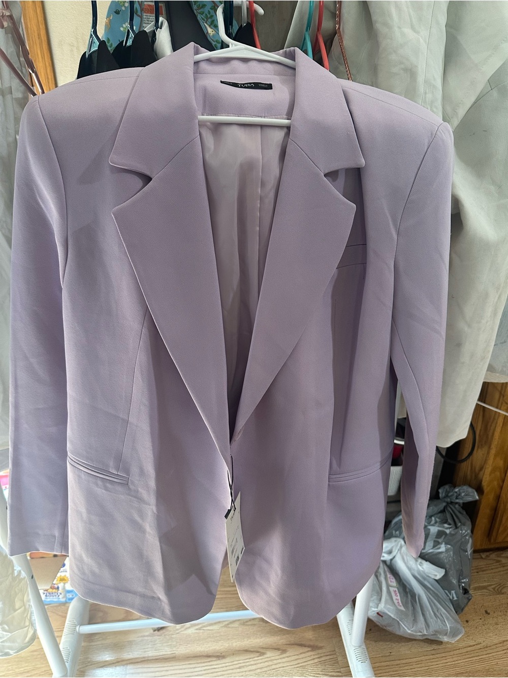 Women's Lavender Tailored Blazer Jacket